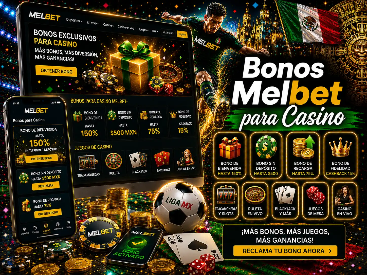 Bonos Melbet para Casino