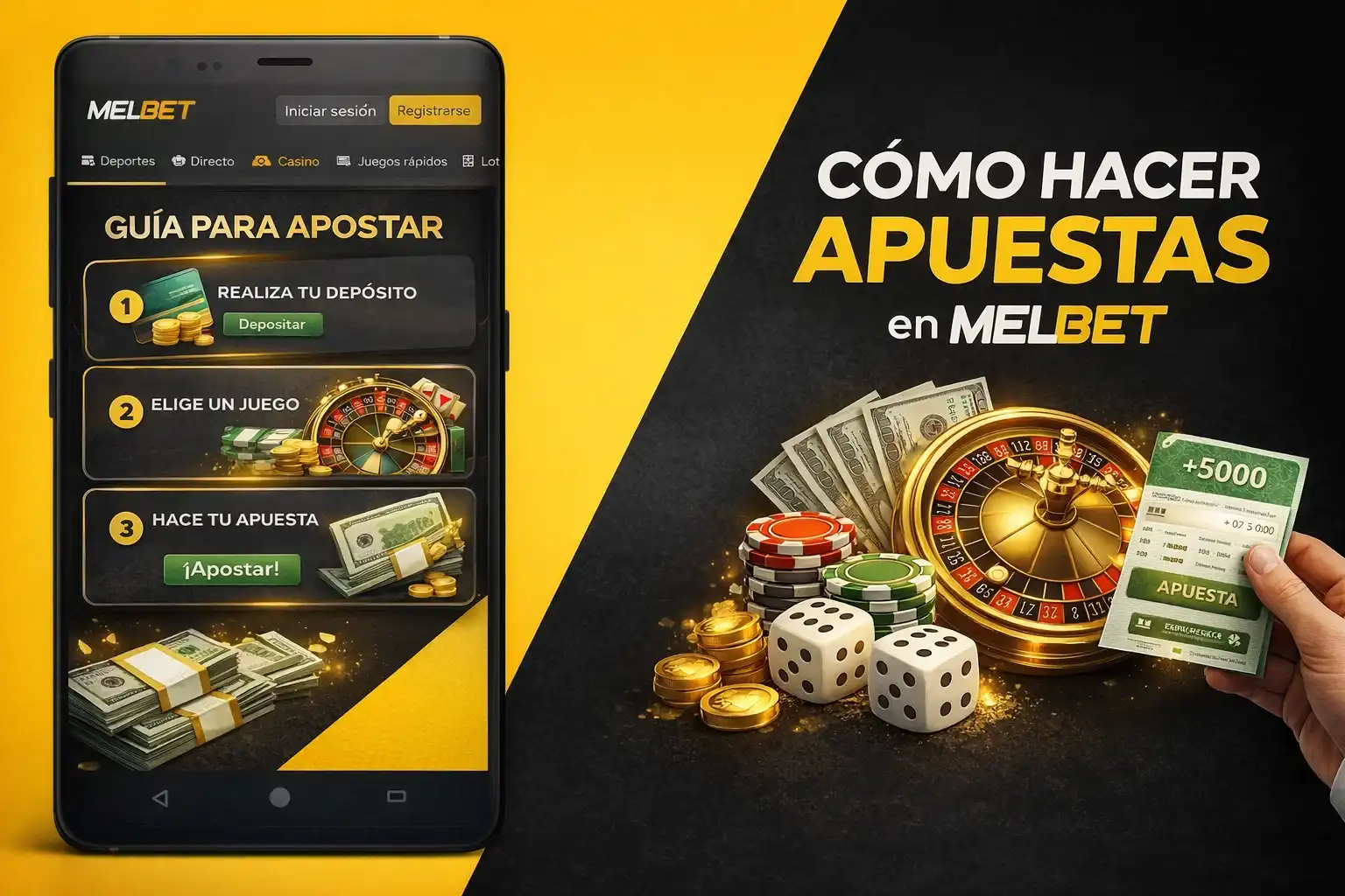 Guía para realizar la primera apuesta deportiva y probar el modo en vivo